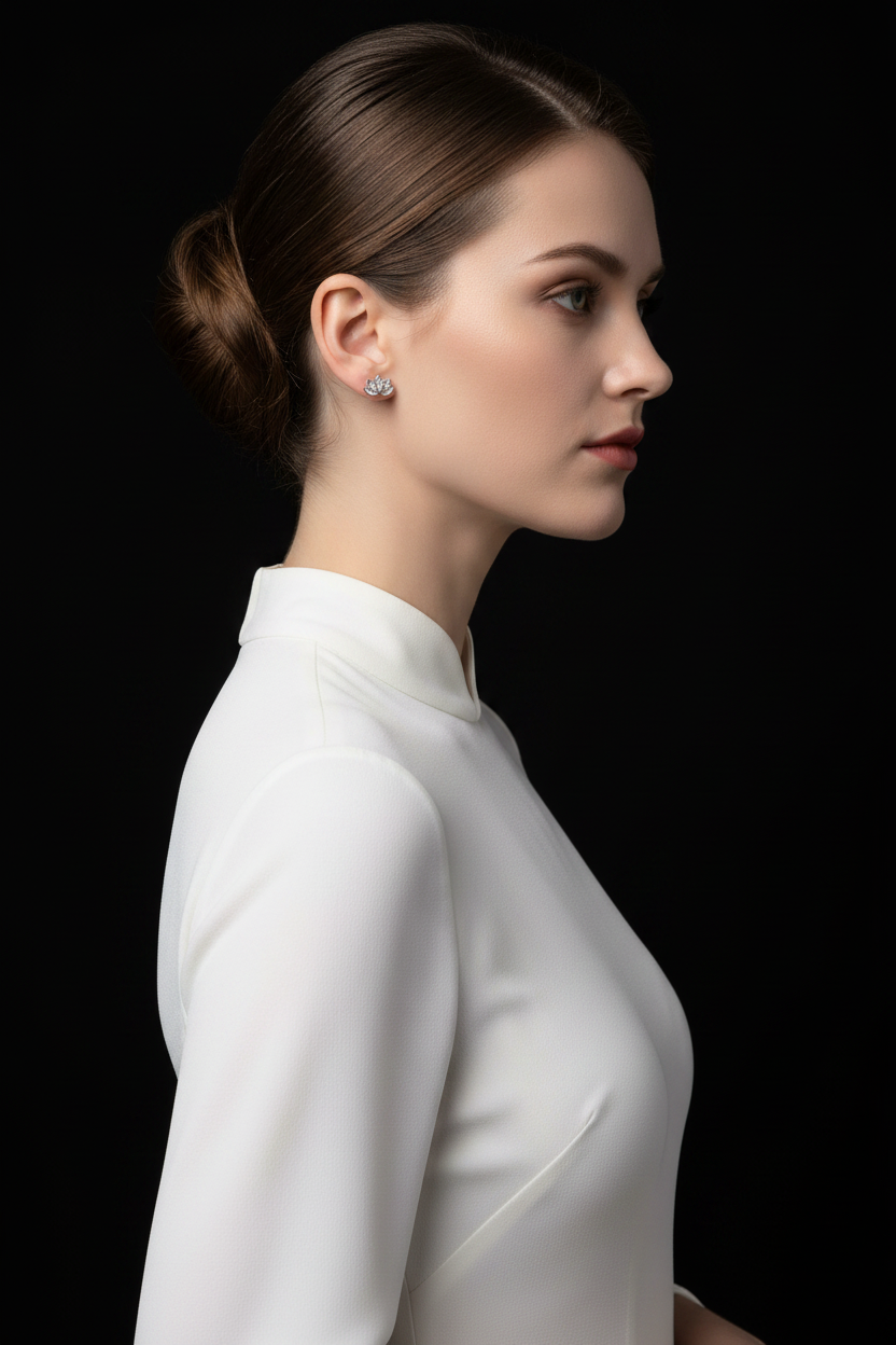 Lotus Stud Earrings