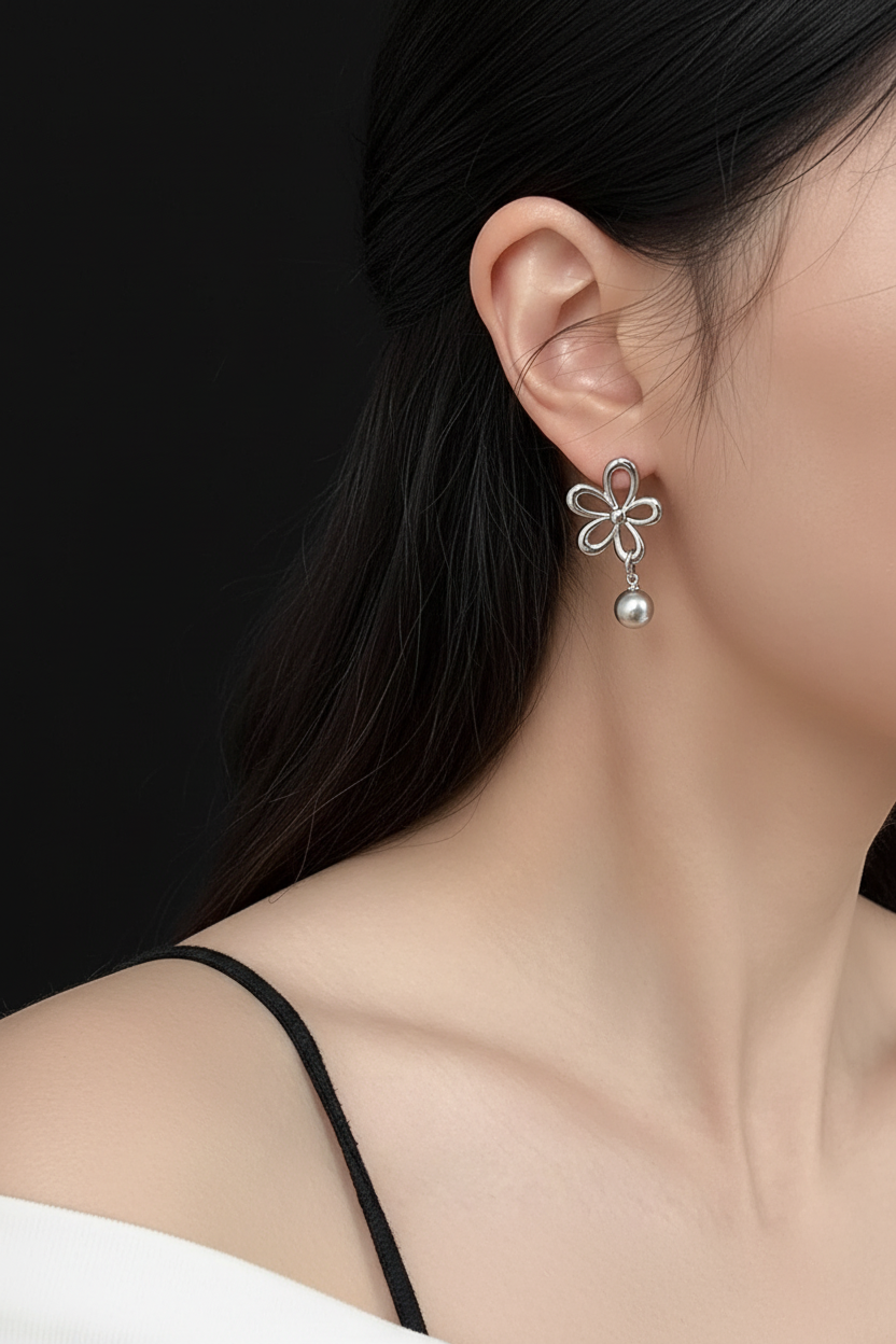 Petal & Pearl Earrings