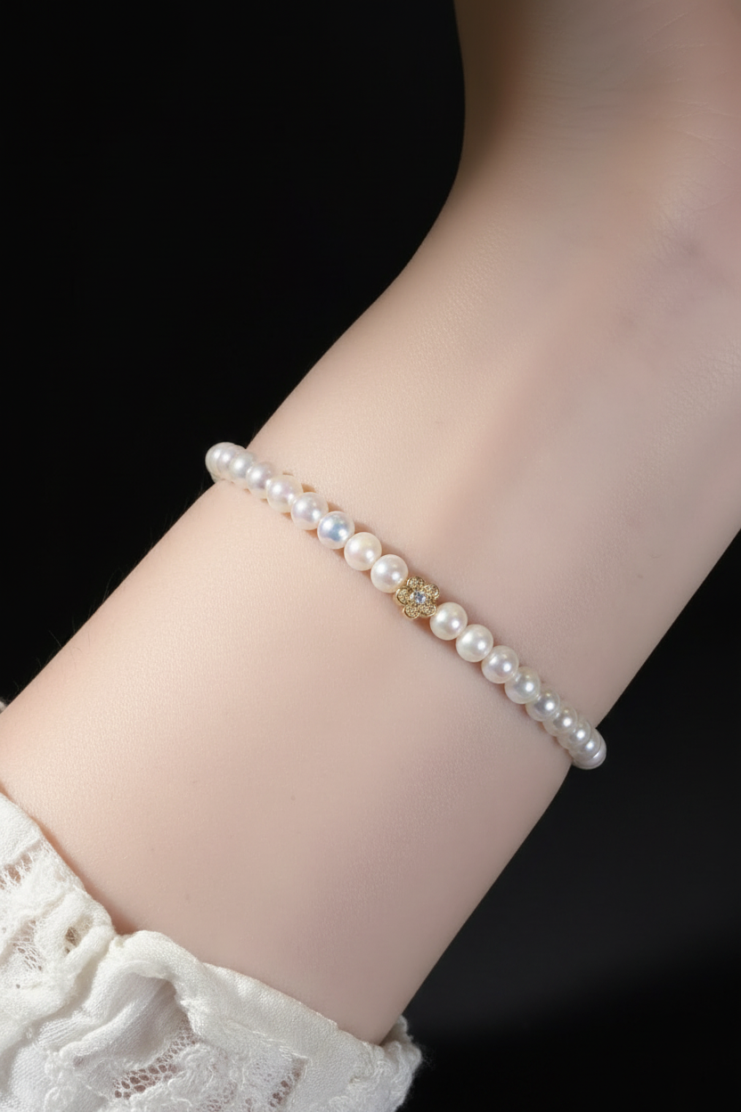 Gold Flower Bracelet