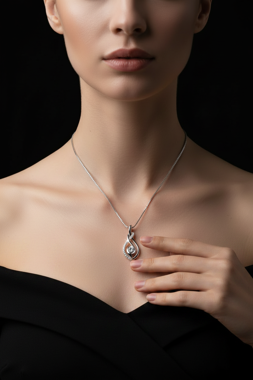 Intertwined Light Necklace