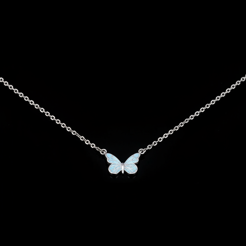 Blue Wing Necklace