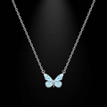 Blue Wing Necklace
