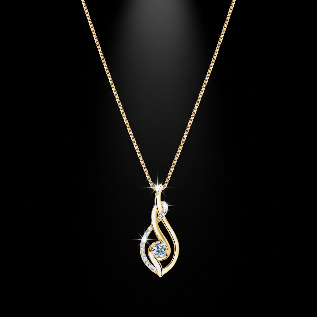 Intertwined Light Necklace
