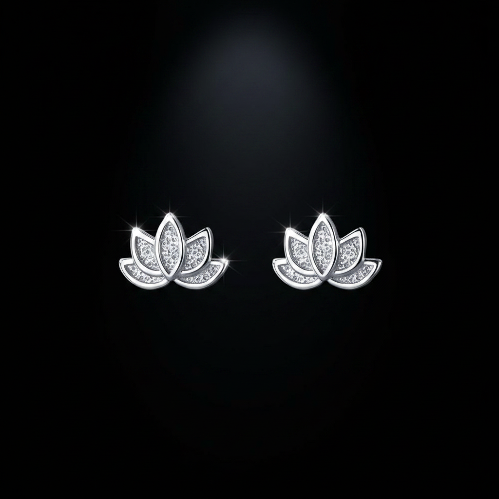 Lotus Stud Earrings